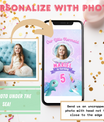 Mermaid Invitation with Photo | Video Invite | Instant Download