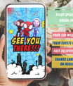 Spidey Invitation with Photo | Video Invite | Instant Download