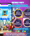 Fortnite Invitation with Photo | Video Invite | Birthday | Instant Download