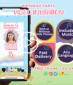 Sanrio Kitty & Friends Invitation | Photo Video Invite | Done-For-You or DIY